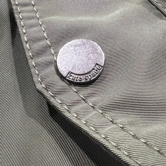 KATE SPADE Twill Flounce Bomber IN OLIVE - Large - Picture 7 of 7